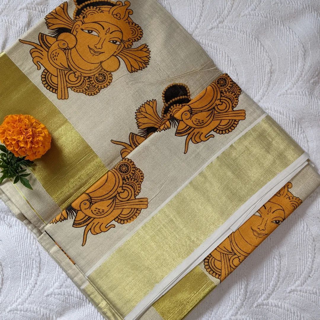 Set Saree - Krishna - printed