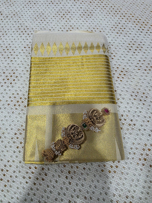 Hand loomed Kerala Saree